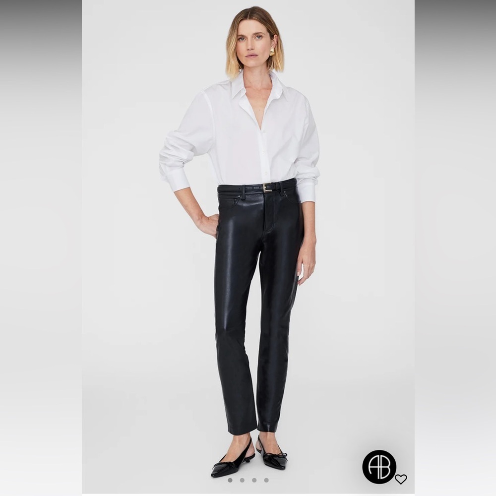 Anine bing Bruno Leather pants BNWT - Picture 2 of 8